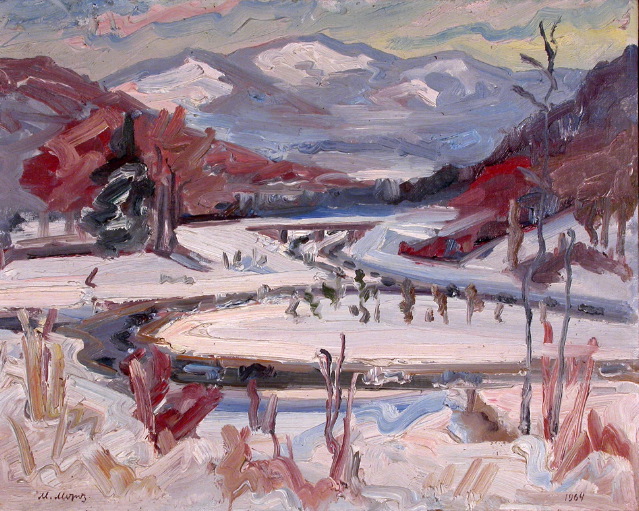 "Untitled" 1964, Moroz, M; Oil on canvas board 16 x 20