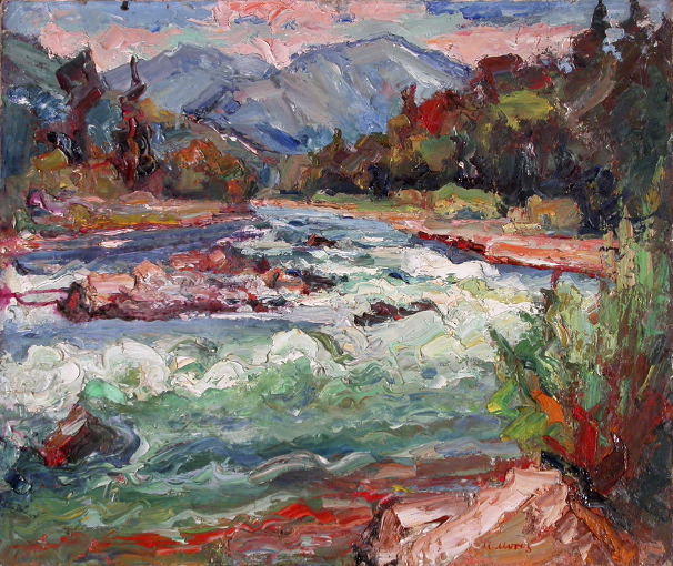 "Esopus River" 1960; Moroz, M. 25 x 30