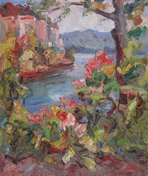 "Lake Minnewaska" Moroz, M. 1961 25 x 30